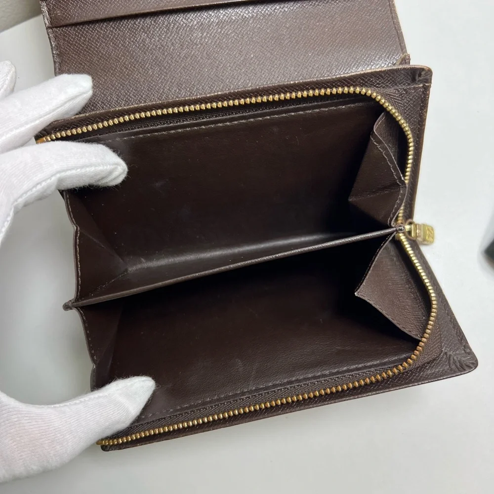 Louis Vuitton Damier Ebene Porte Monnaie Billets Tresor Wallet